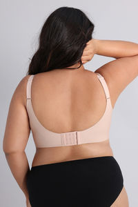 Zivame True Curv Freeform Padded Non Wired Full Coverage Super Support Bra - Rugby Tan — thumbnail 3